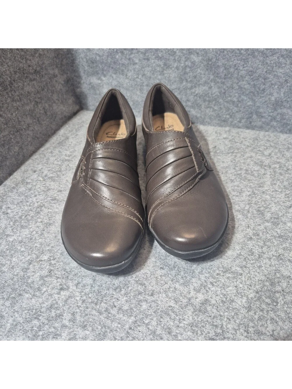 Clarks Soft Cushion Collection Women's 7.5M Brown Slip On Boots